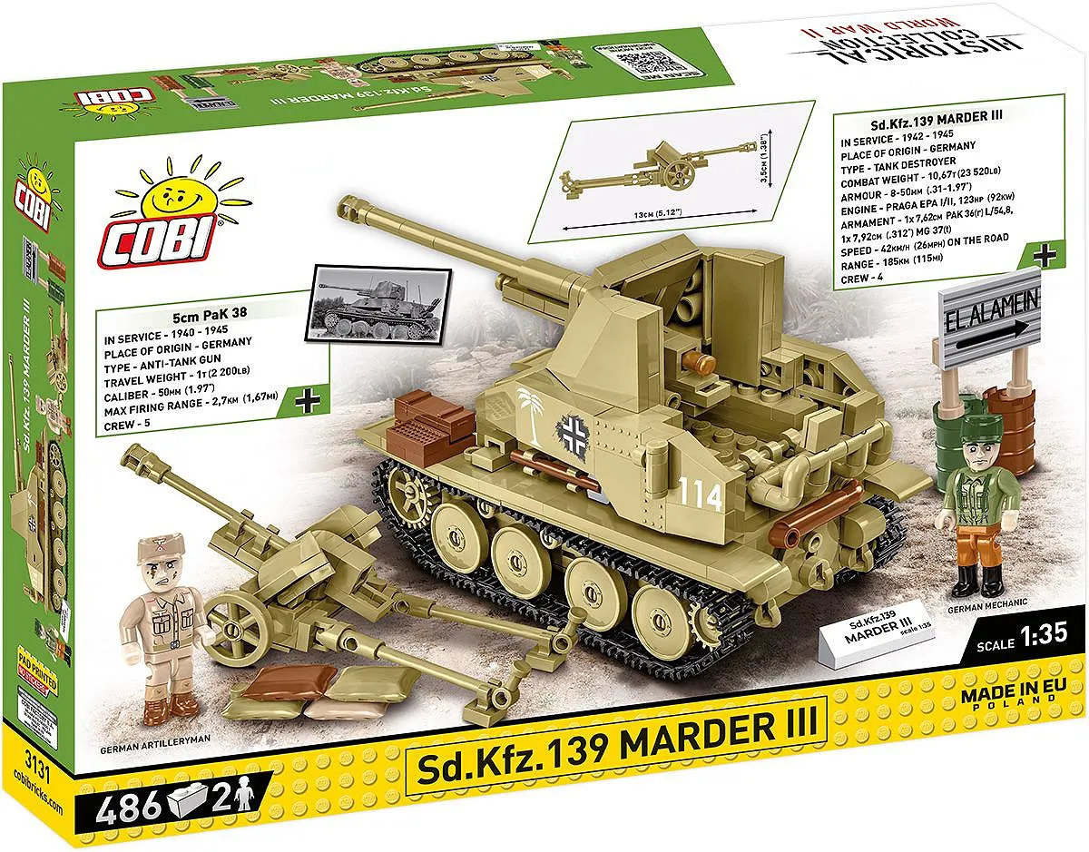 COBI 3131 Sd.Kfz.139 Marder III