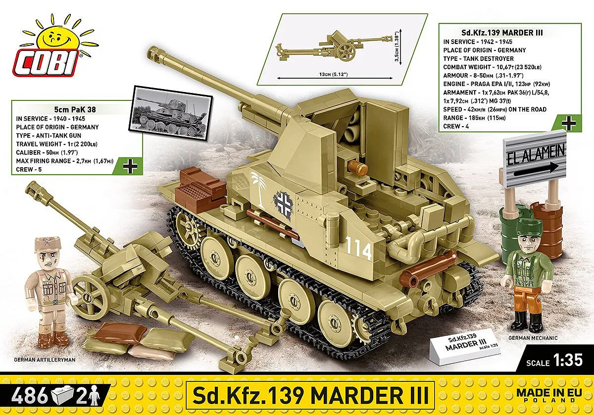 COBI 3131 Sd.Kfz.139 Marder III