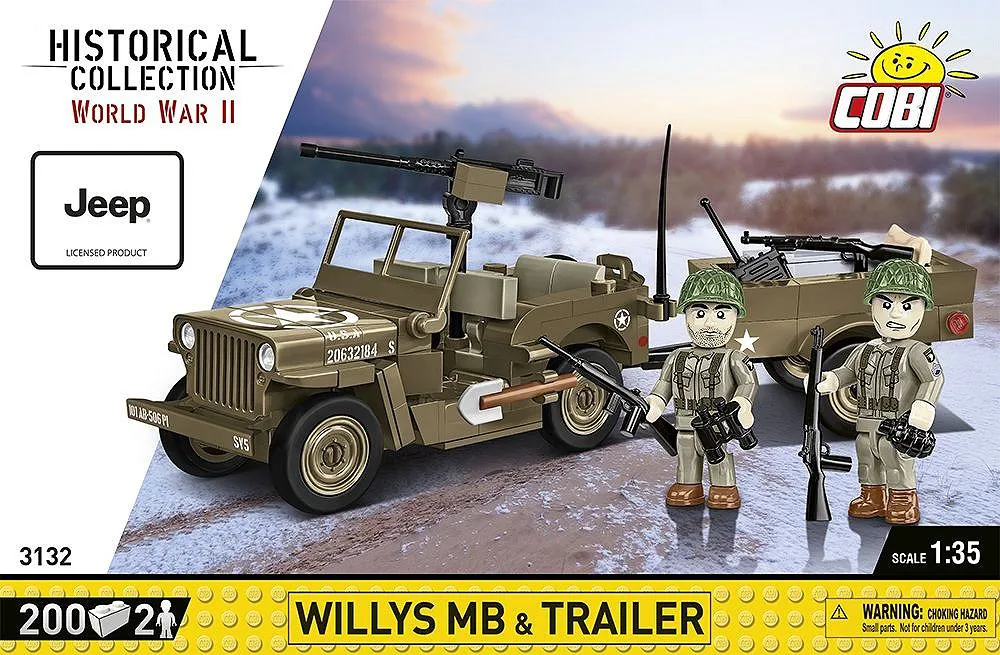 COBI 3132 Willys MB & Anhänger