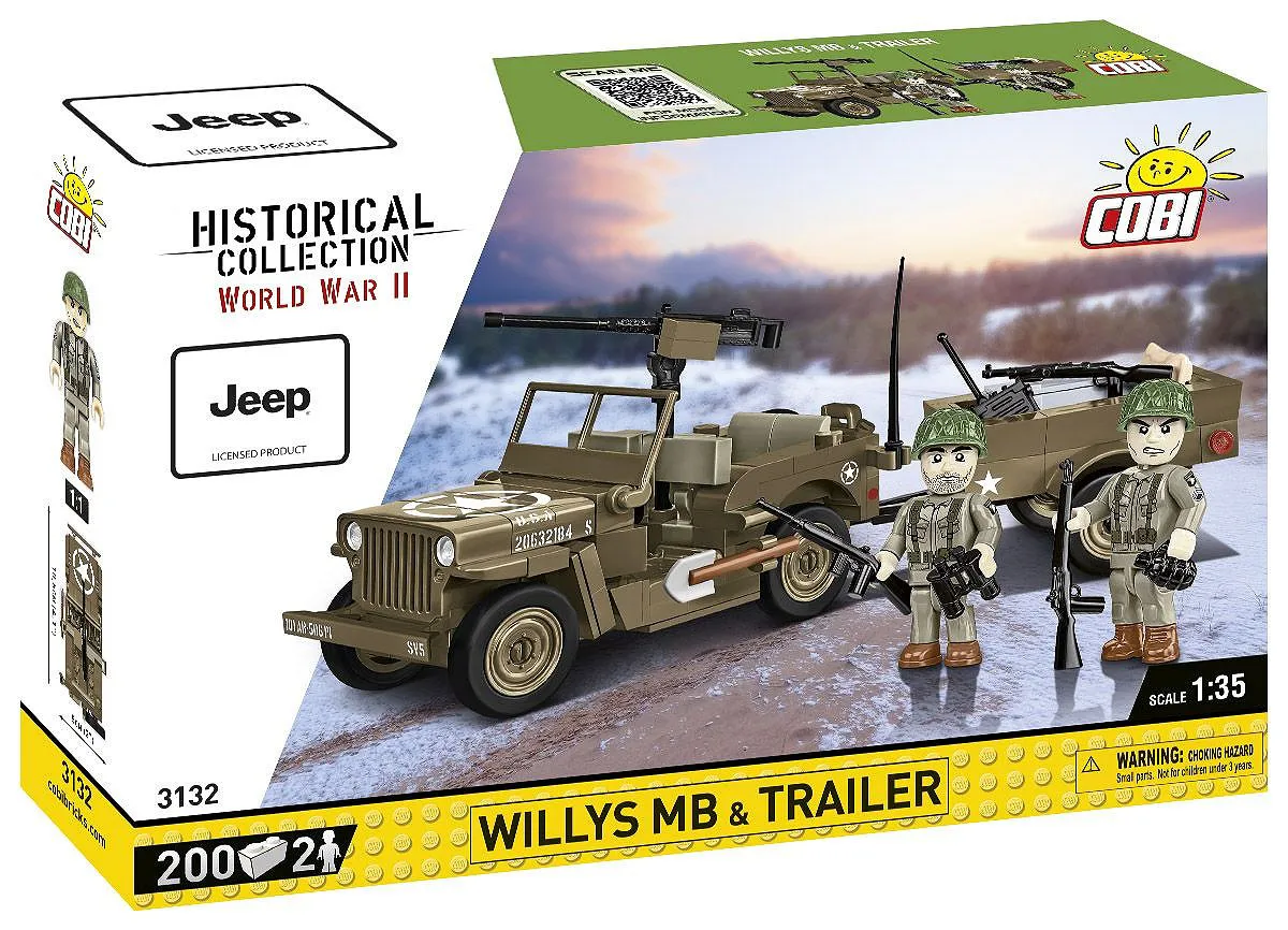 COBI 3132 Willys MB & Anhänger