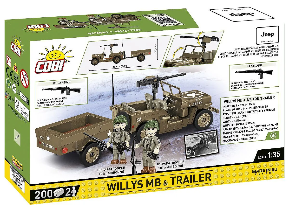 COBI 3132 Willys MB & Anhänger