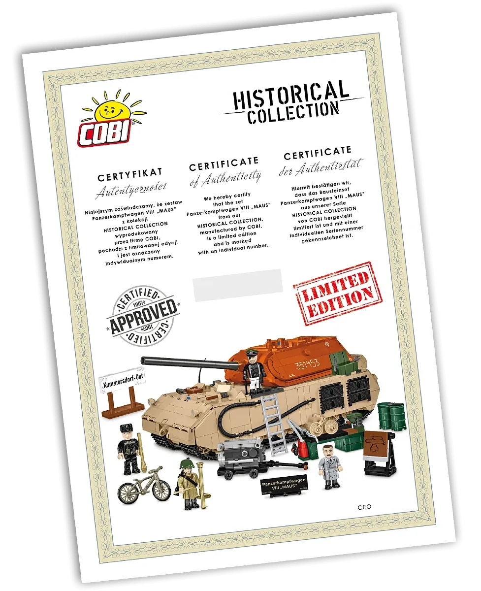 COBI 3137 Panzerkampfwagen VIII Maus - Limited Edition