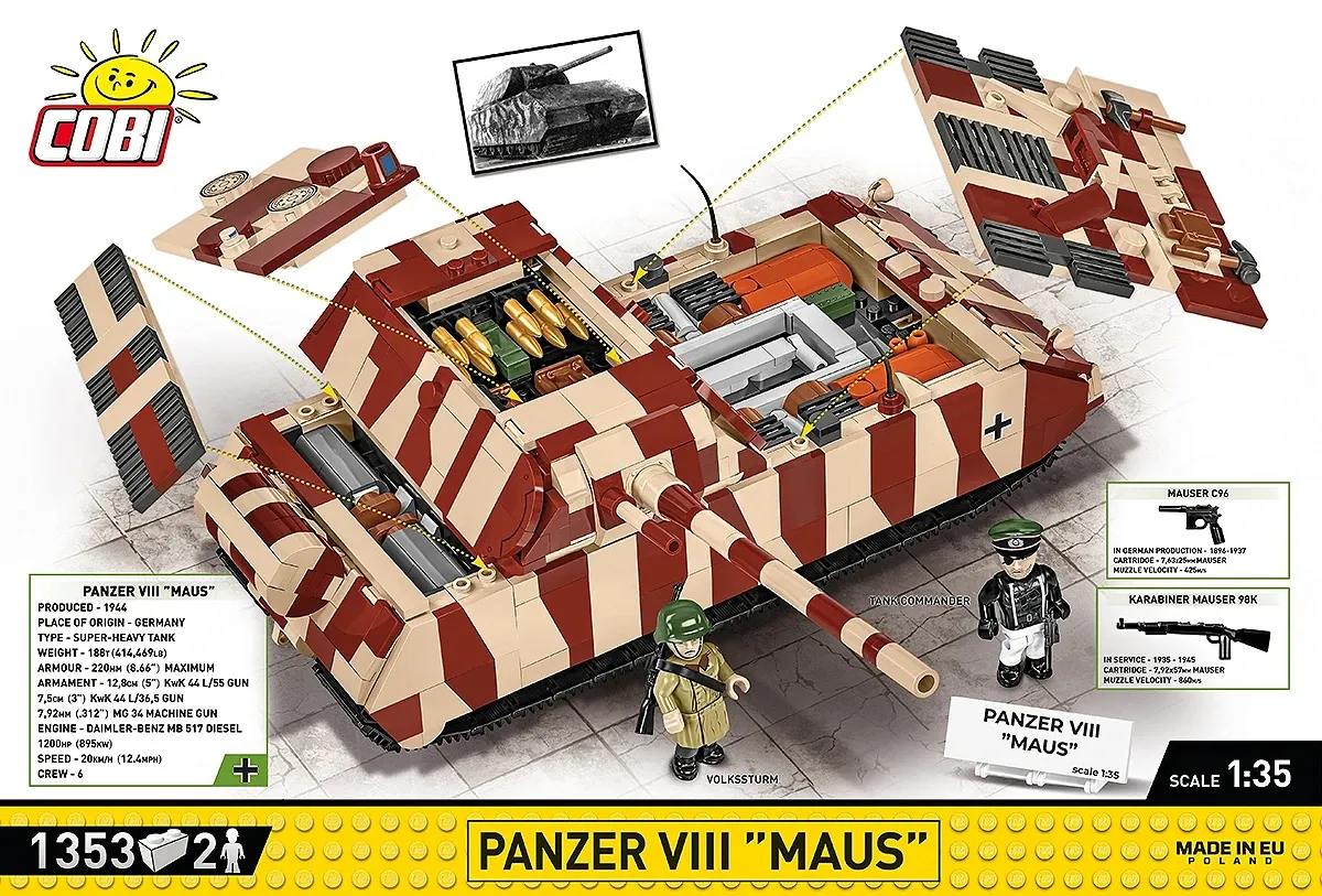 COBI 3138 COBI 3138 Panzer VIII Maus