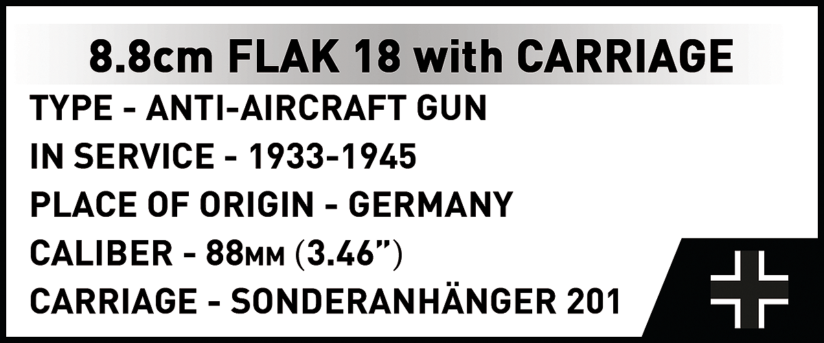 COBI 3139 Sd.Kfz.8 & 8.8 cm Flak18 - Limited Edition