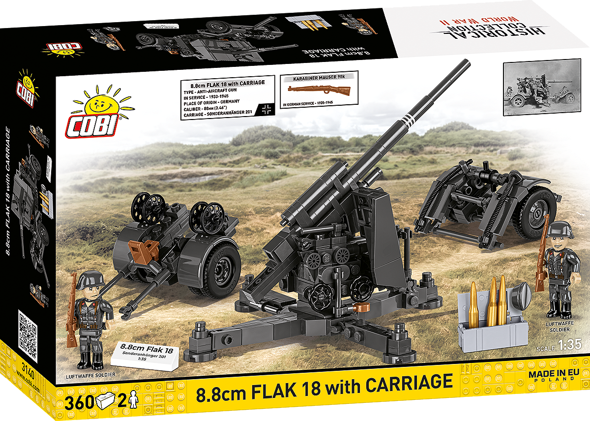 COBI 3140 8,8 cm Flak 18 mit Lafette