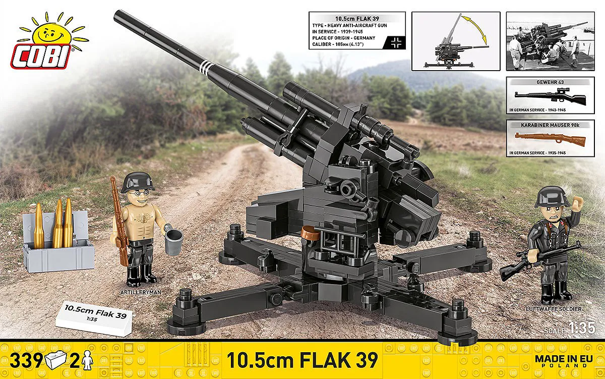 COBI 3142 10,5 cm Flak 39