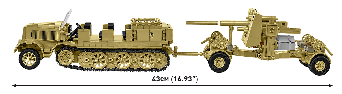 COBI 3143 Sd.Kfz.8 Schlepper 8.8 cm Flak 36
