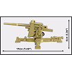 COBI 3143 Sd.Kfz.8 Schlepper 8.8 cm Flak 36