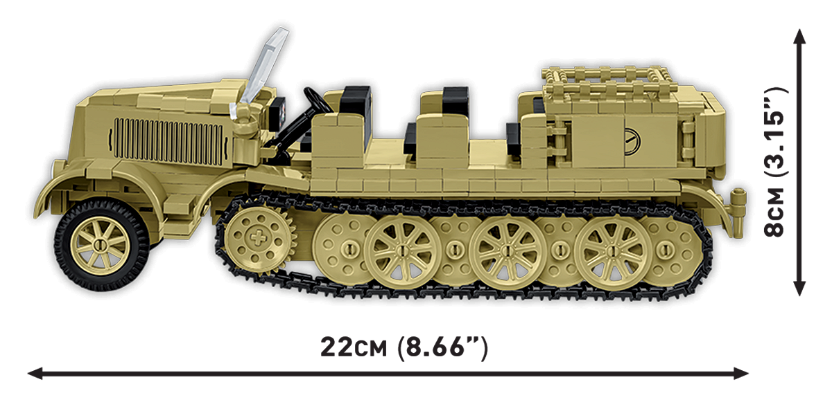 COBI 3143 Sd.Kfz.8 Schlepper 8.8 cm Flak 36