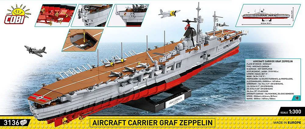 COBI 4826 Aircraft Carrier Graf Zeppelin