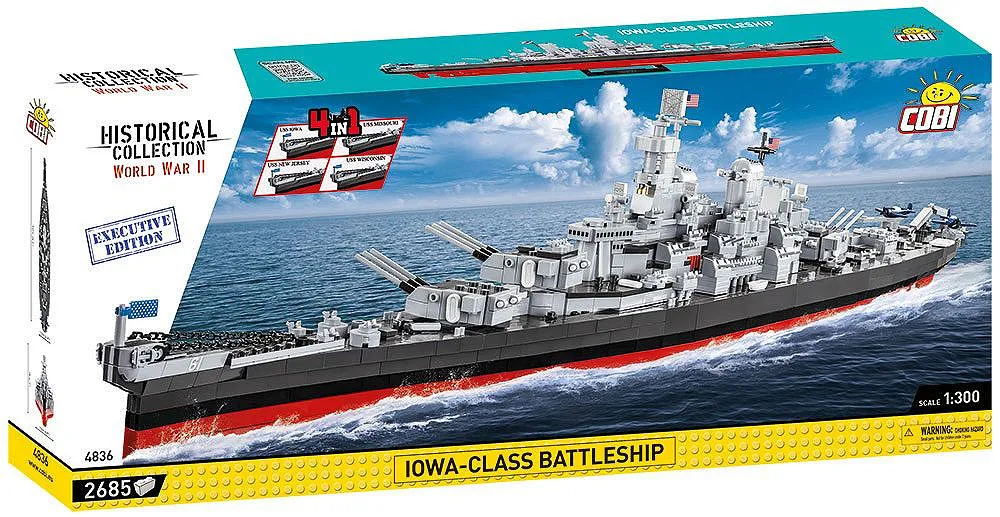 COBI 4836 Iowa-Class Battleship (4in1) - Executive Edition