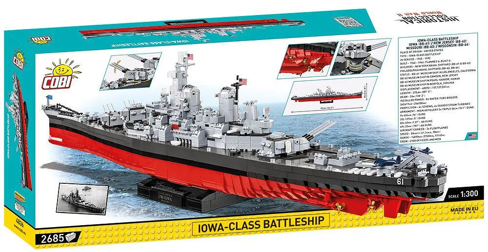 COBI 4836 Iowa-Class Battleship (4in1) - Executive Edition