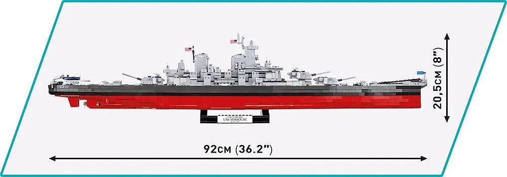 COBI 4837 Battleship Missouri (BB-63)