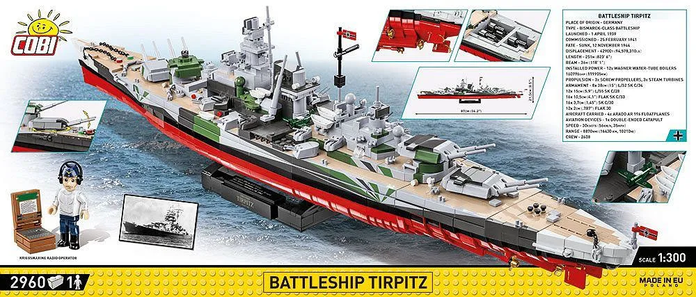 COBI 4838 Schlachtschiff Tirpitz - Executive Edition