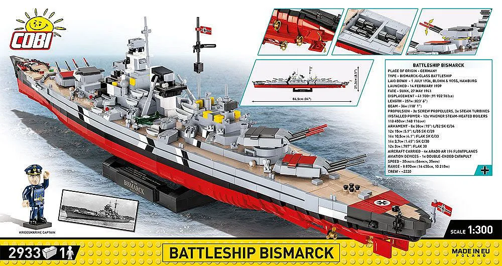 COBI 4840 Schlachtschiff Bismarck - Executive Edition