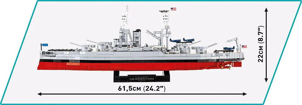 COBI 4842 Pennsylvania - Schlachtschiff der Klasse (2in1) - Executive Edition