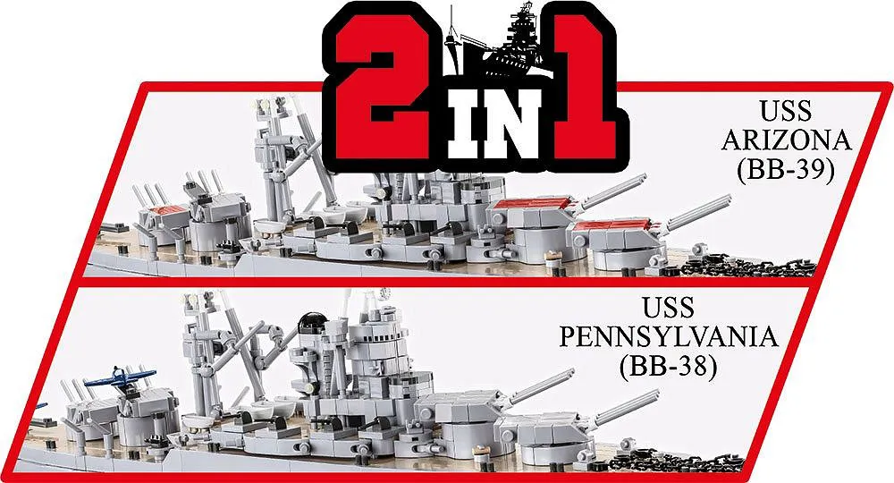 COBI 4842 Pennsylvania - Schlachtschiff der Klasse (2in1) - Executive Edition