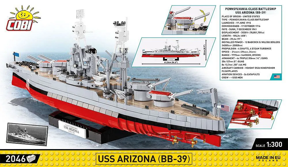 COBI 4843 USS Arizona (BB-39)