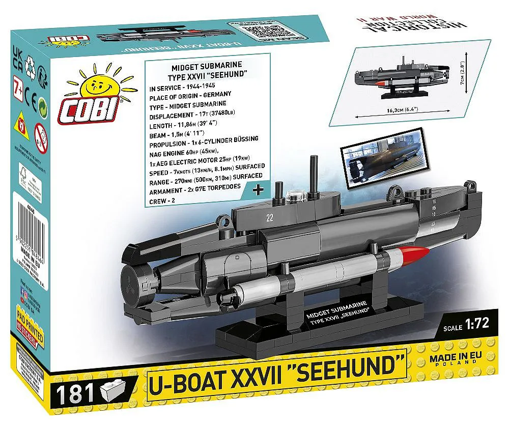 COBI 4846 COBI 4846 U-Boot XXVII Seehund