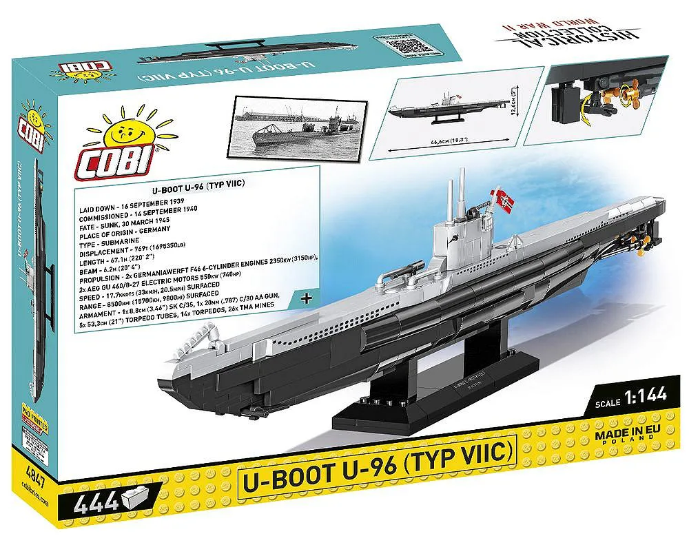 COBI 4847 U-Boot U-96 Typ VIIC