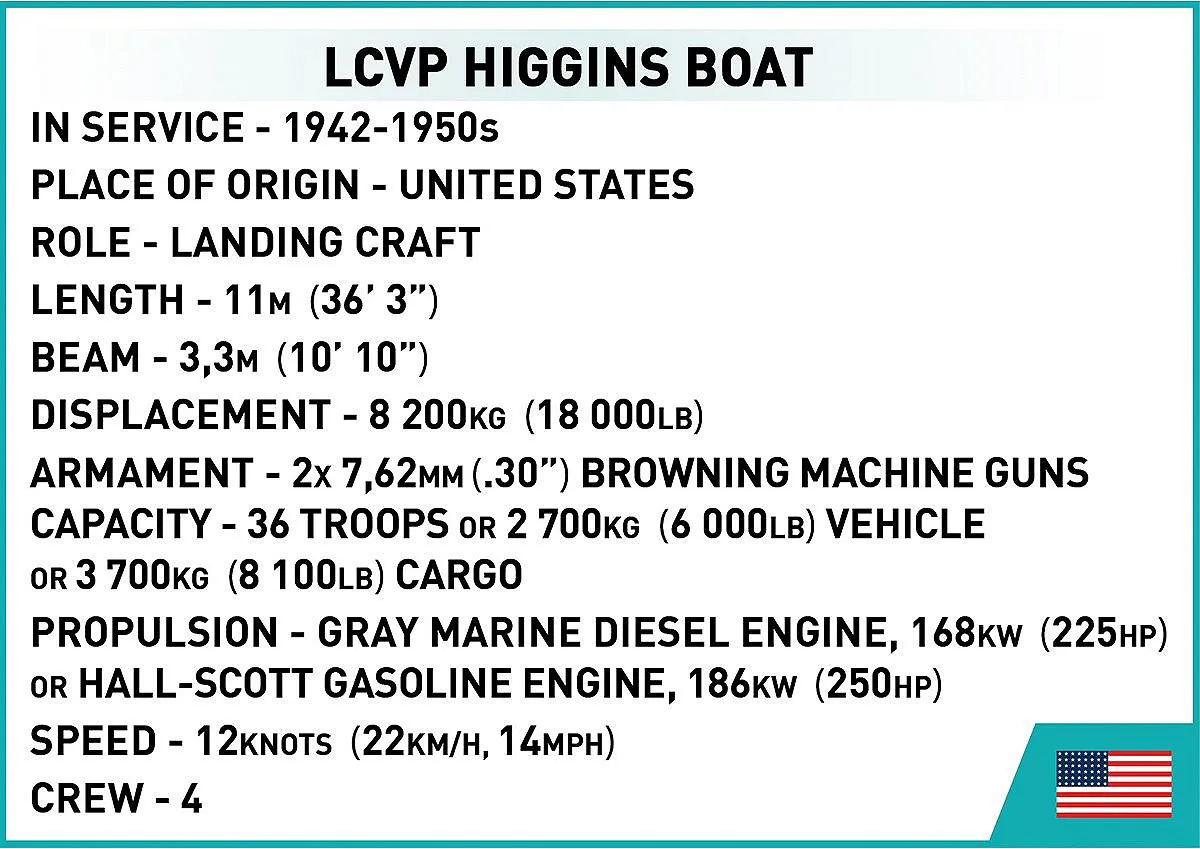 COBI 4848 LCVP Higgins Boat - Limitierte Edition