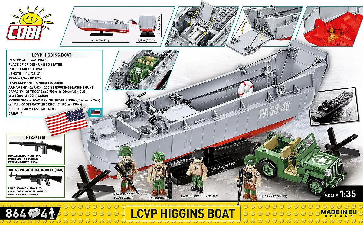 COBI 4848 LCVP Higgins Boat - Limitierte Edition