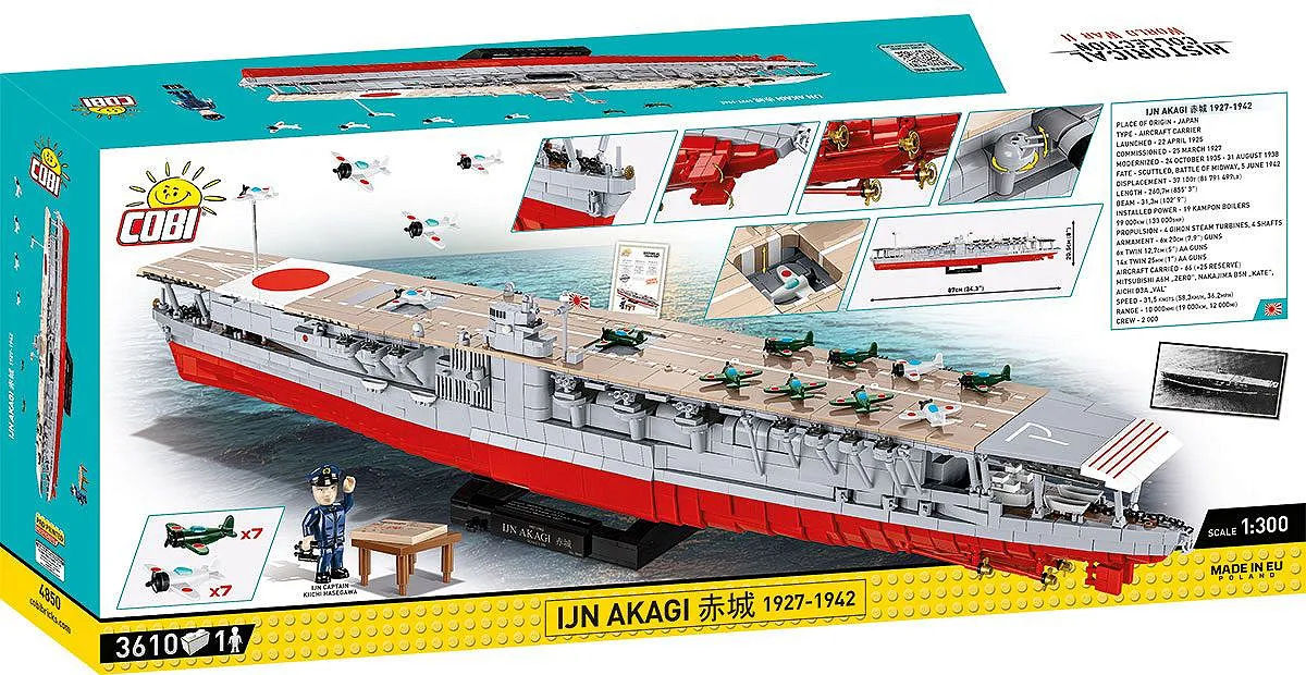 COBI 4850 IJN Akagi 1927-1942 - Limited Edition