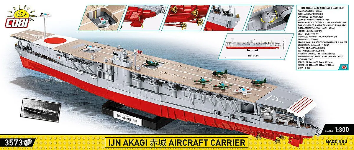 COBI 4851 IJN Akagi Flugzeugträger