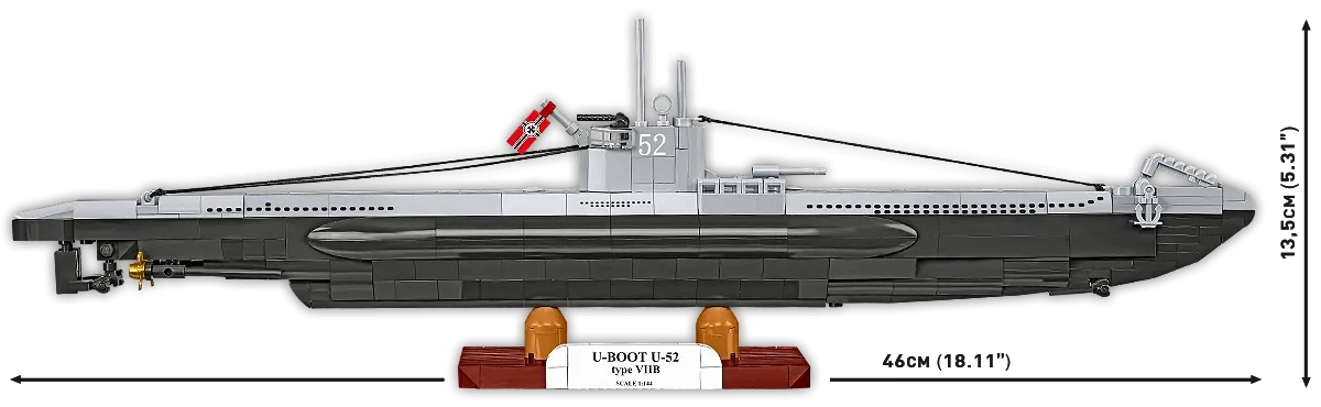 COBI 4852 U-Boot U-52 (Type VIIB)