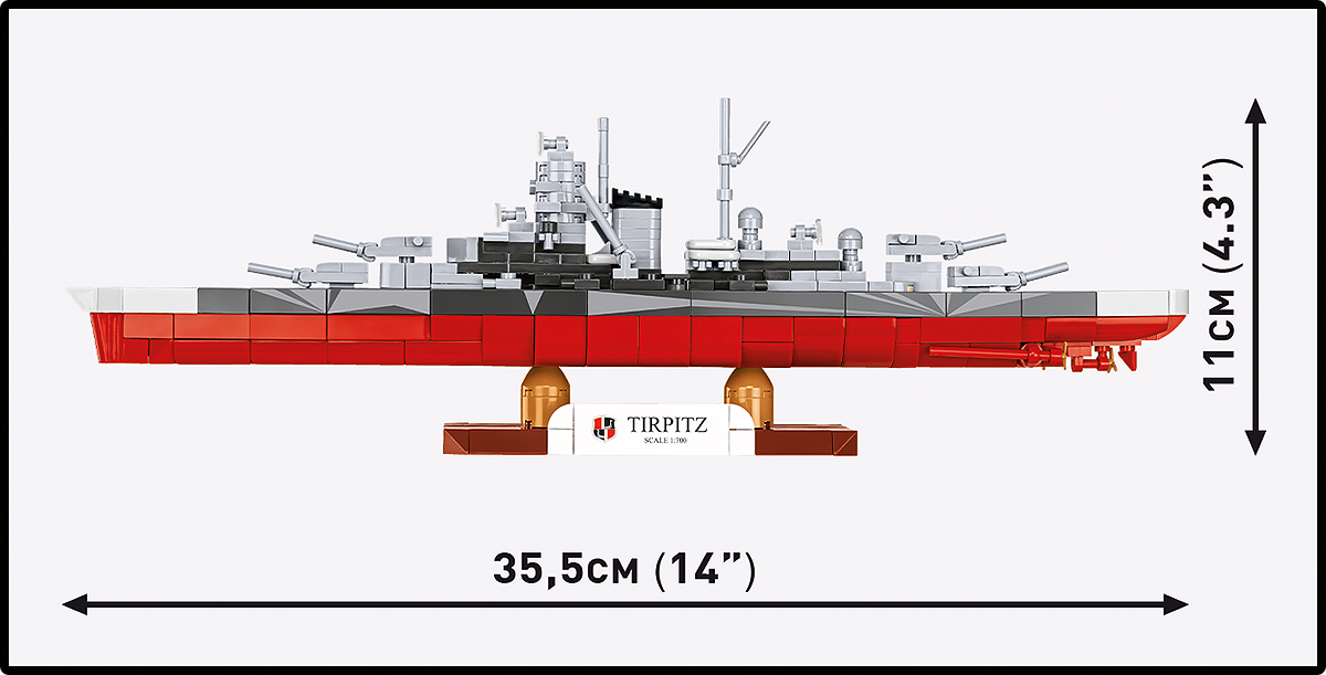 COBI 4853 Schlachtschiff Tirpitz