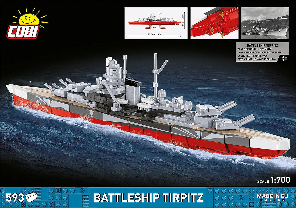 COBI 4853 Schlachtschiff Tirpitz