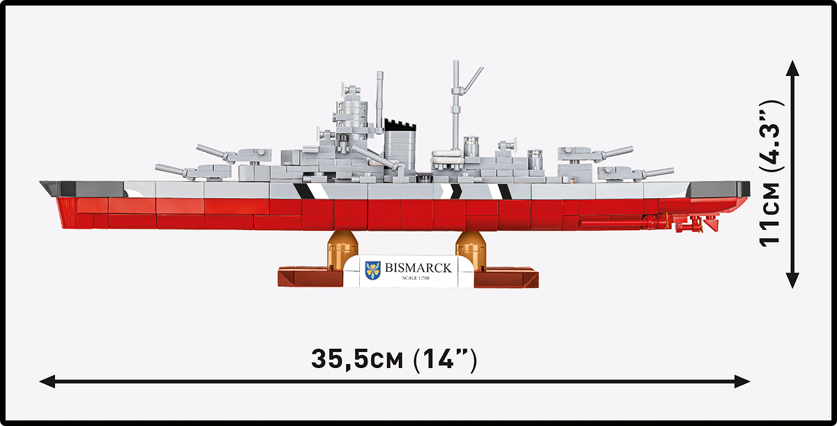 COBI 4854 Schlachtschiff Bismarck