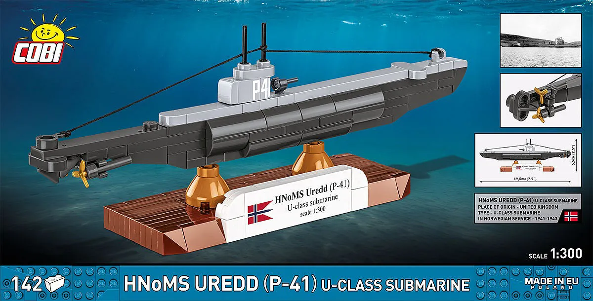 COBI 4861 HNoMS Uredd (P-41) U-class submarine
