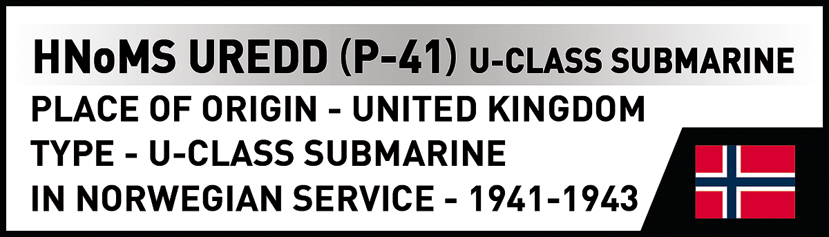 COBI 4861 HNoMS Uredd (P-41) U-class submarine