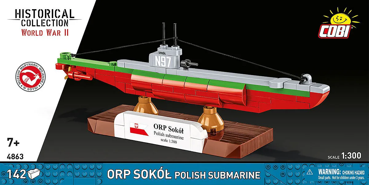 COBI 4863 ORP Sokół Polish Submarine