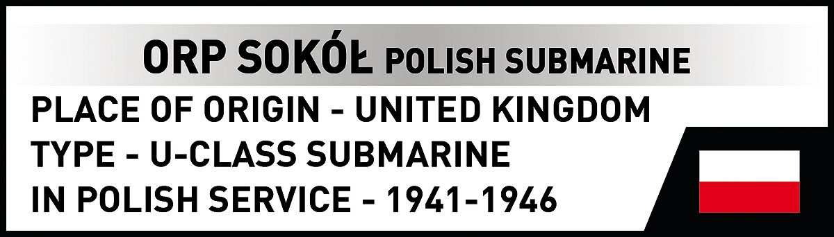 COBI 4863 ORP Sokół Polish Submarine