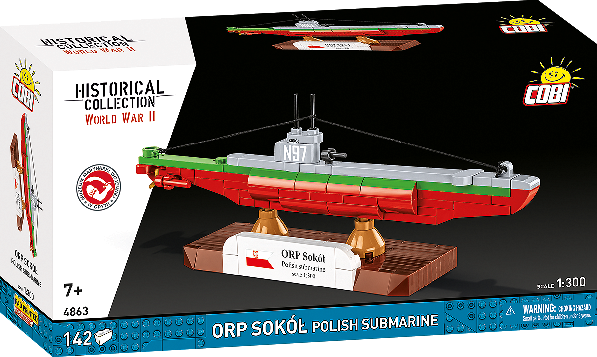 COBI 4863 ORP Sokół Polish Submarine
