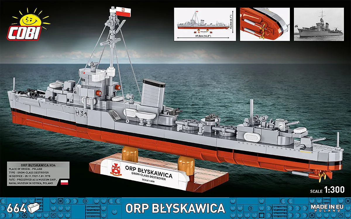 COBI 4865 ORP Błyskawica