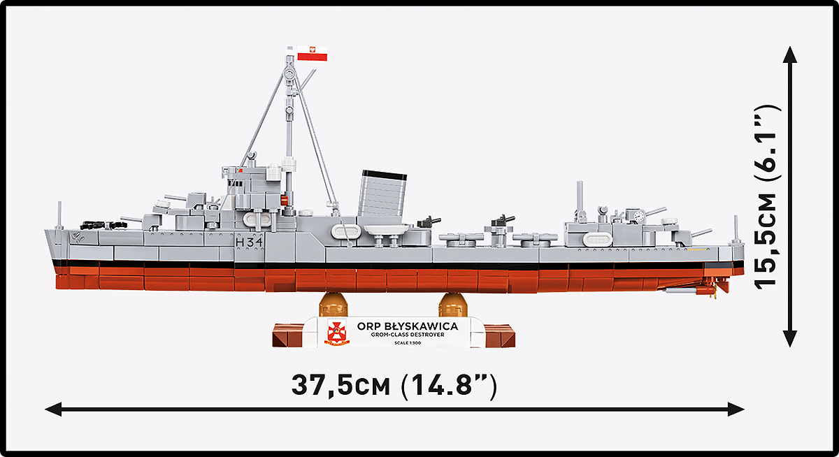 COBI 4865 ORP Błyskawica