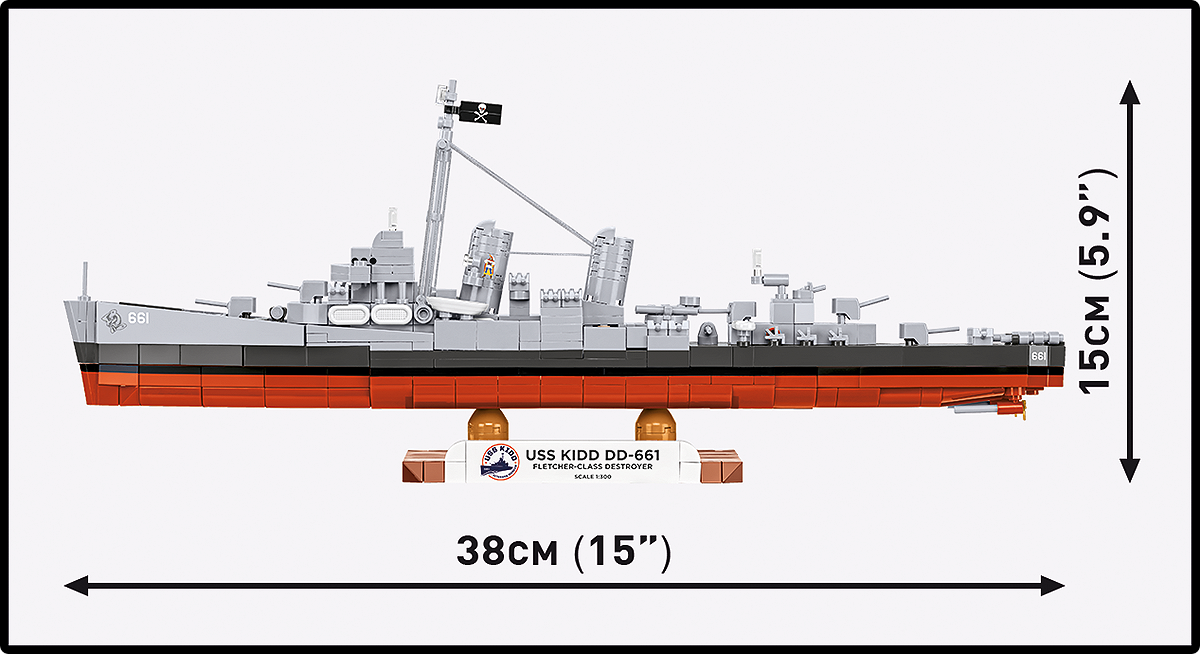 COBI 4866 USS Kidd DD-661