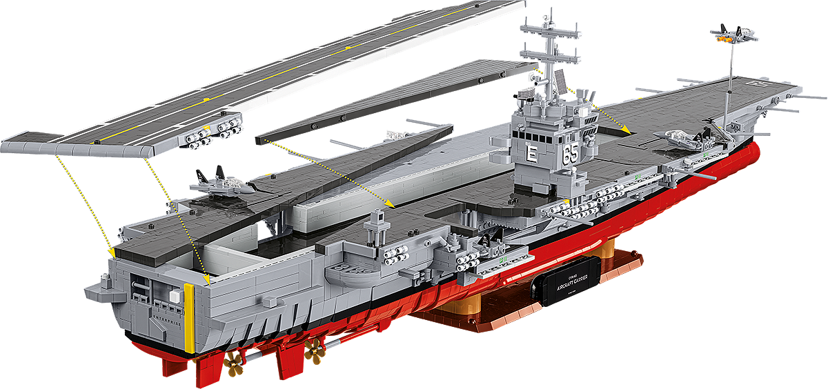 COBI 4869 CVN-65 Aircraft Carrier