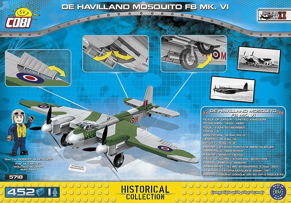 COBI 5718 De Havilland Mosquito FB Mk.VI