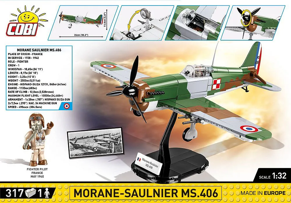 COBI 5724 Morane-Saulnier MS.406