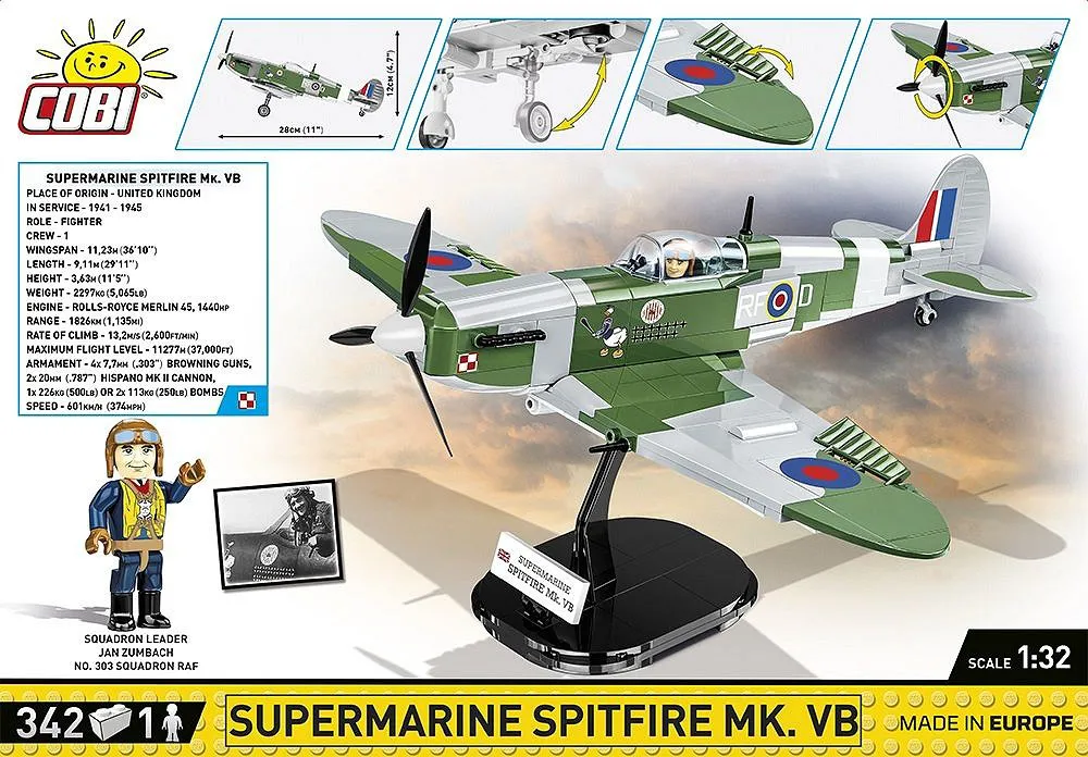 COBI 5725 Supermarine Spitfire Mk.VB