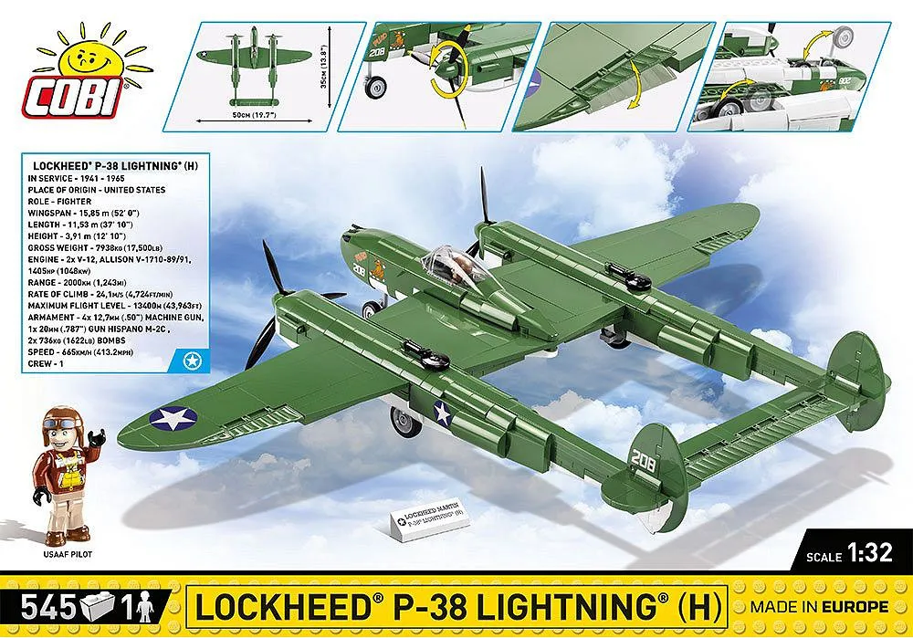COBI 5726 Lockheed P-38 H Lightning