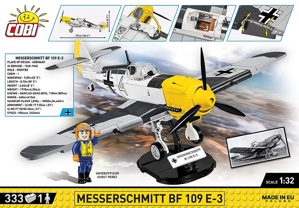 COBI 5727 Messerschmitt Bf 109 E-3