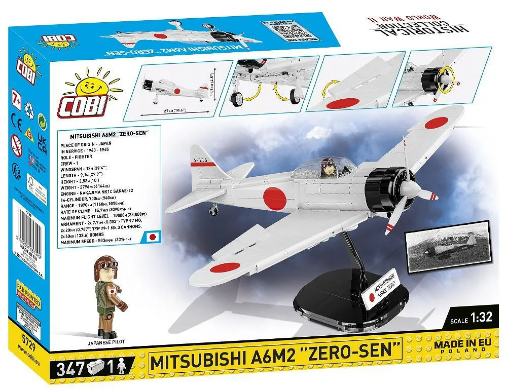 COBI 5729 Mitsubishi A6M2 "Zero-Sen