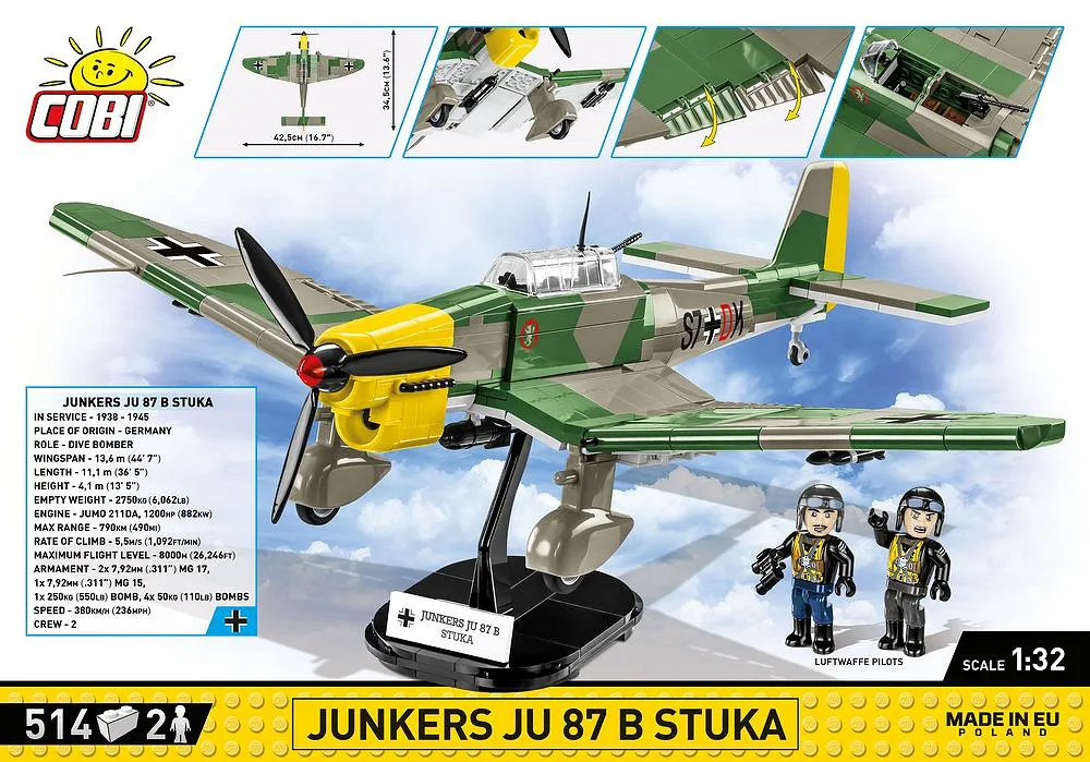 COBI 5730 Junkers Ju 87B Stuka