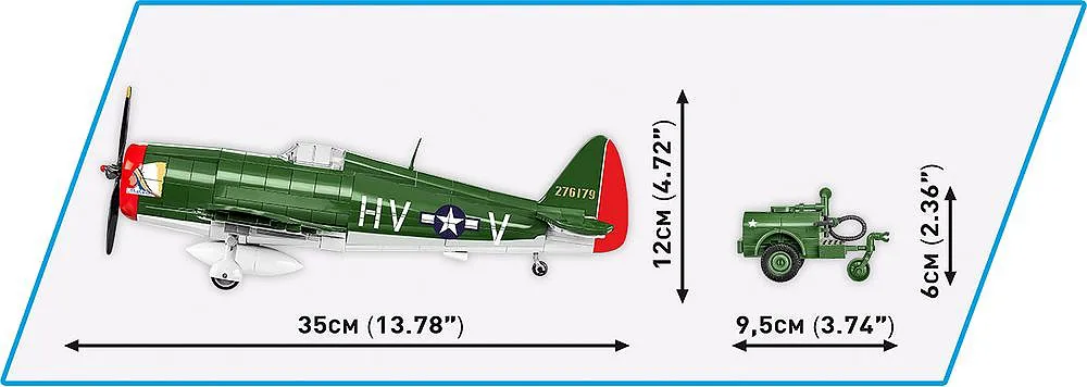 COBI 5736 P-47 Thunderbolt & Tank Trailer - Executive Edition
