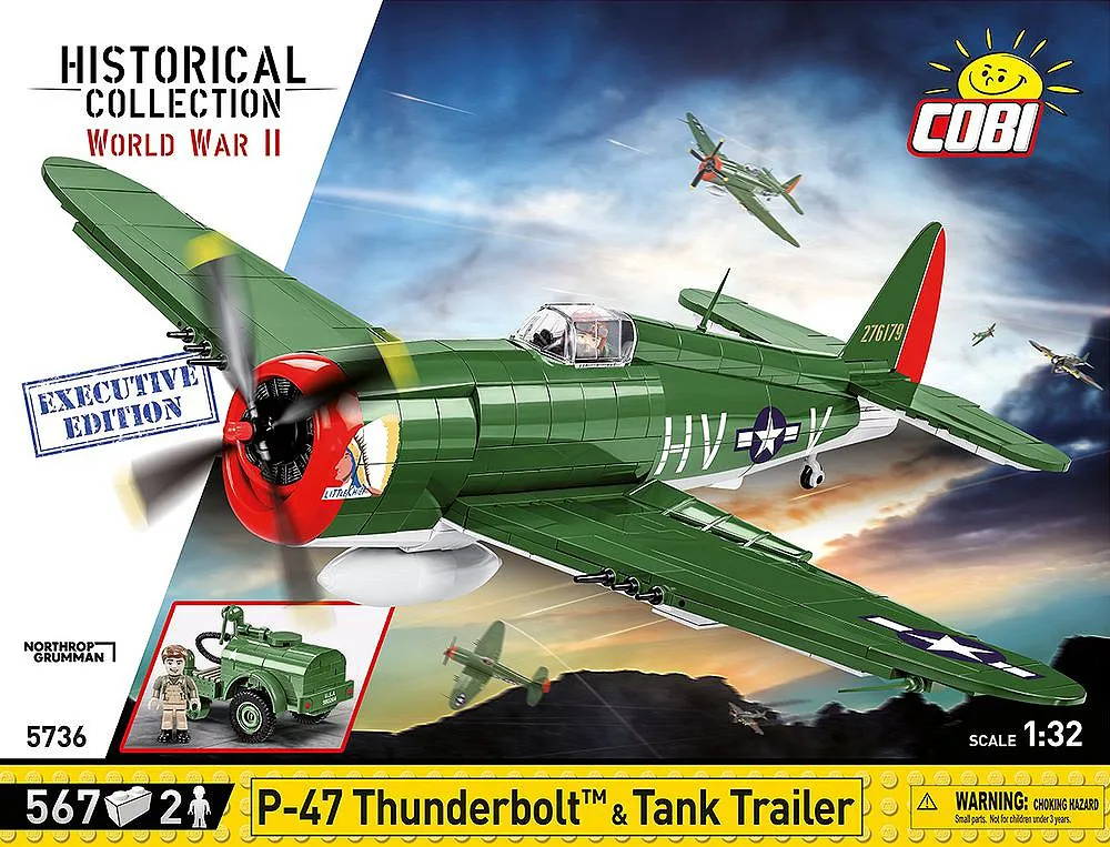 COBI 5736 P-47 Thunderbolt & Tank Trailer - Executive Edition